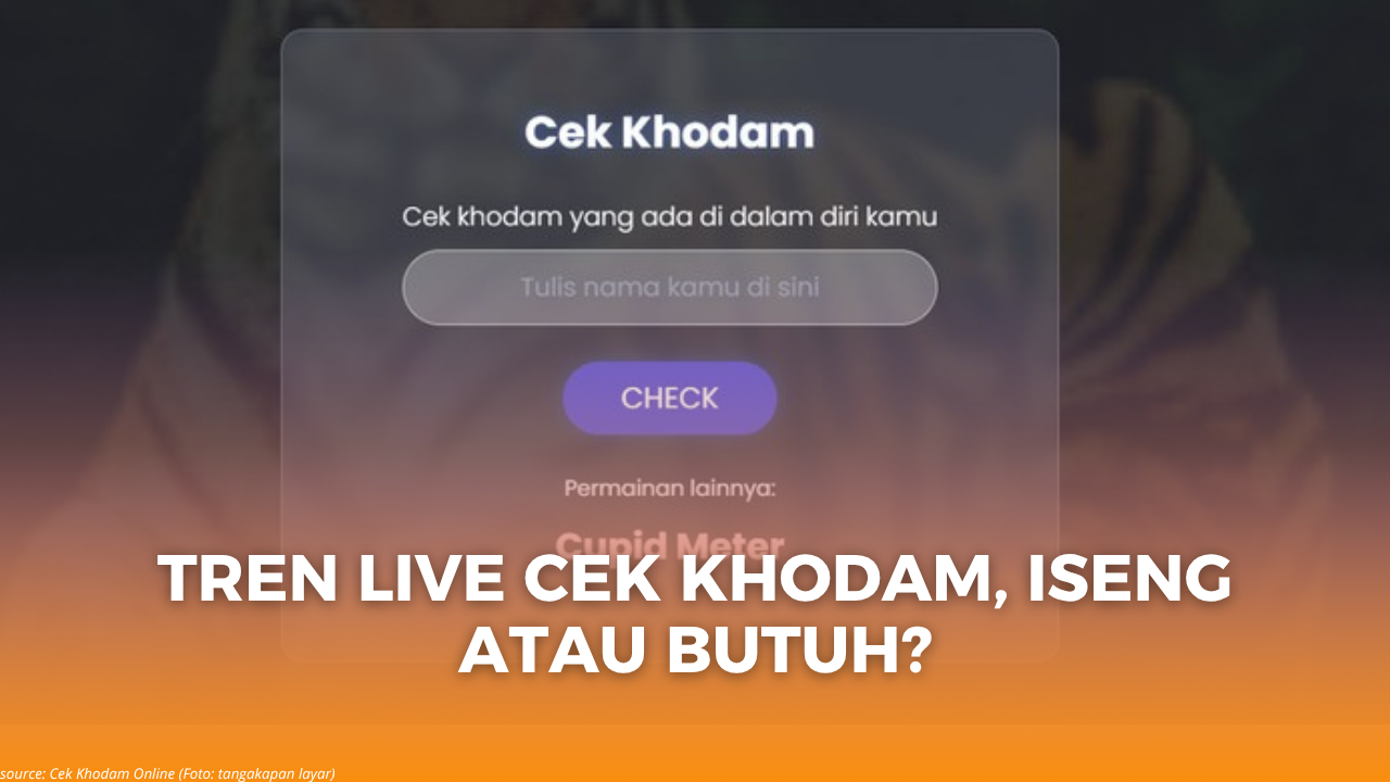 Foto: Cek Khodam Online (Foto: tangakapan layar)